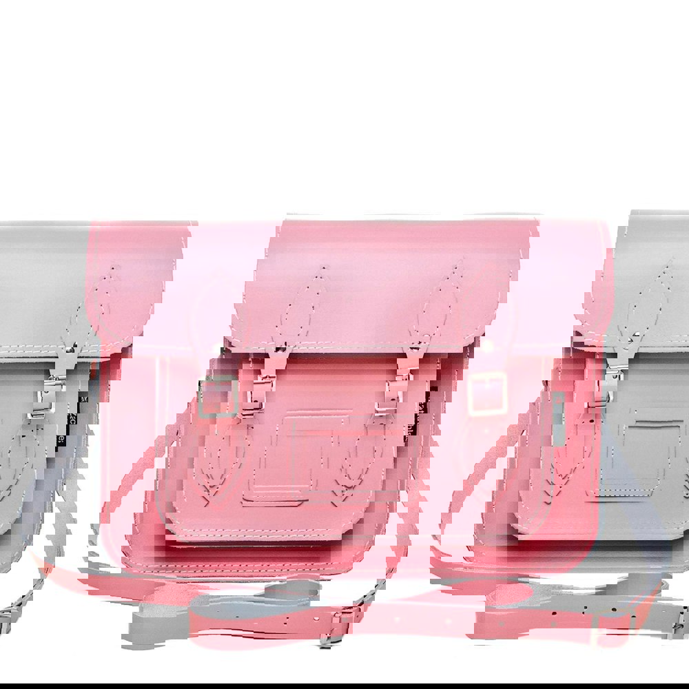 Pastel Pink Leather Satchel - Satchel - Zatchels