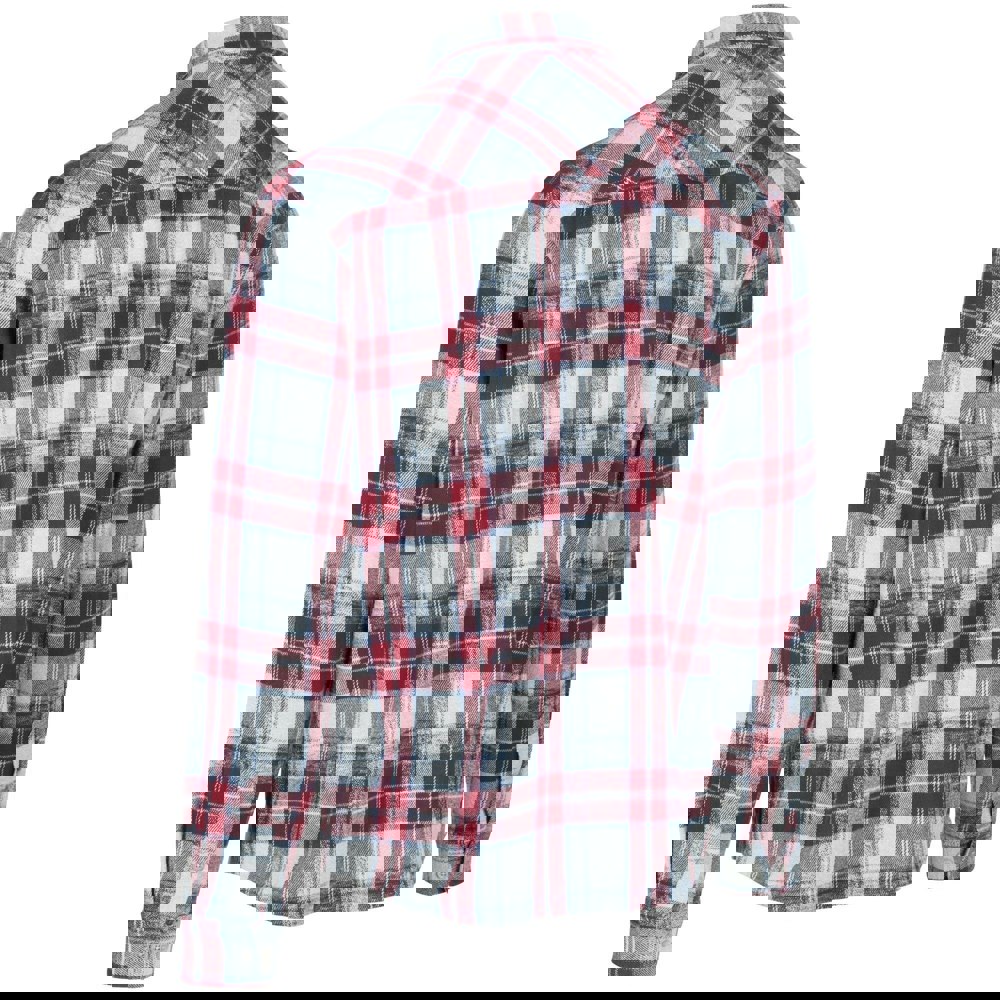 Trespass Mens Wrothamton Shirt - Raspberry Check