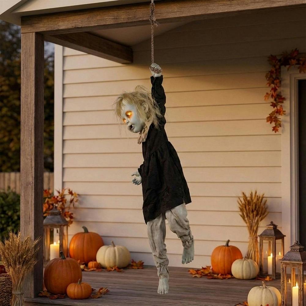 Garden Greatness Hanging Haunted Animated Moving Girl