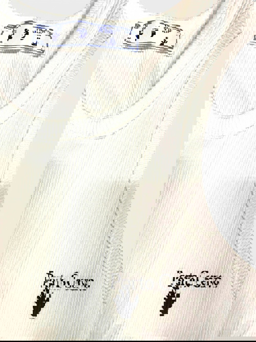 Off - White Tank White Rib Dress White - Supplied FashionOff White