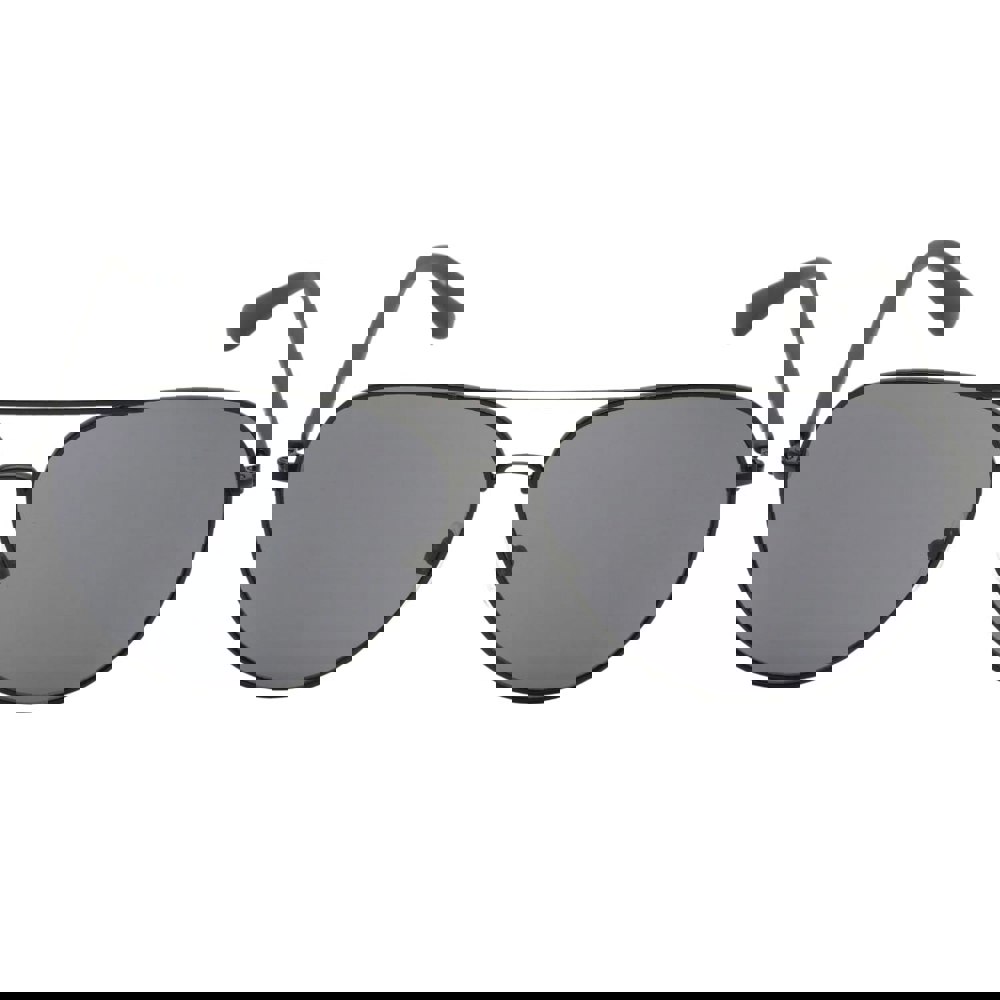 Calvin Klein Grey Lensed Matte Black Sunglasses One Size