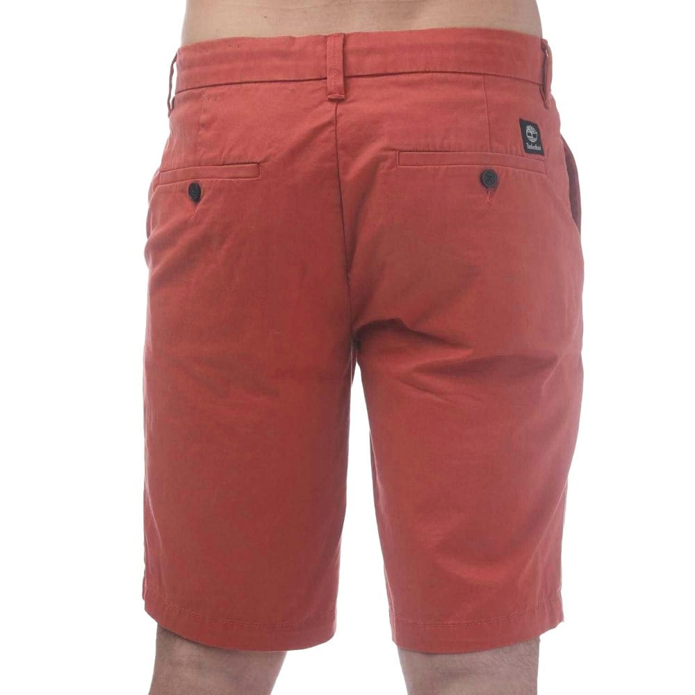 Timberland Mens Claremount Twill Chino Shorts - Red
