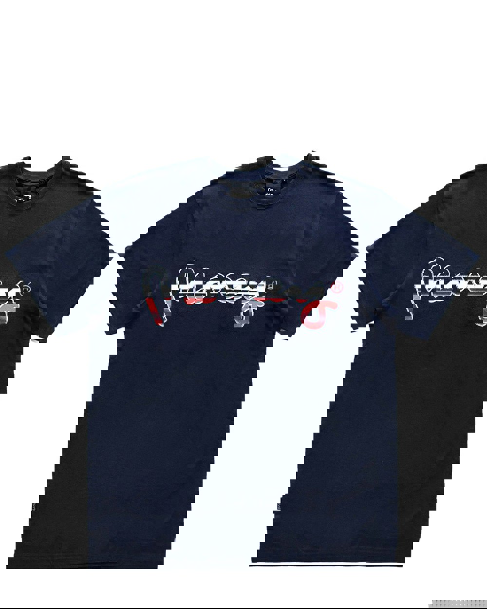 Money Sig Ape Chrome Tee - Navy