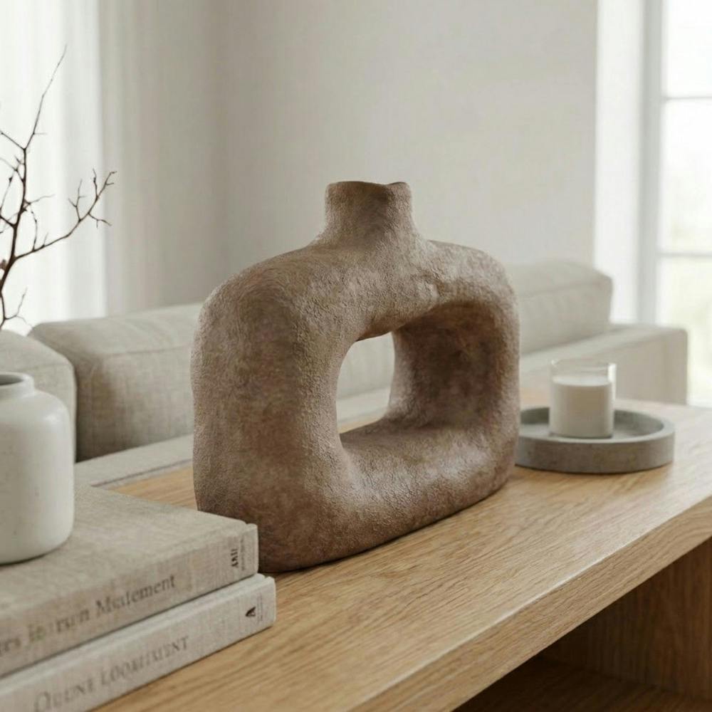 Garden Greatness Textured Wide Sculptured Vase