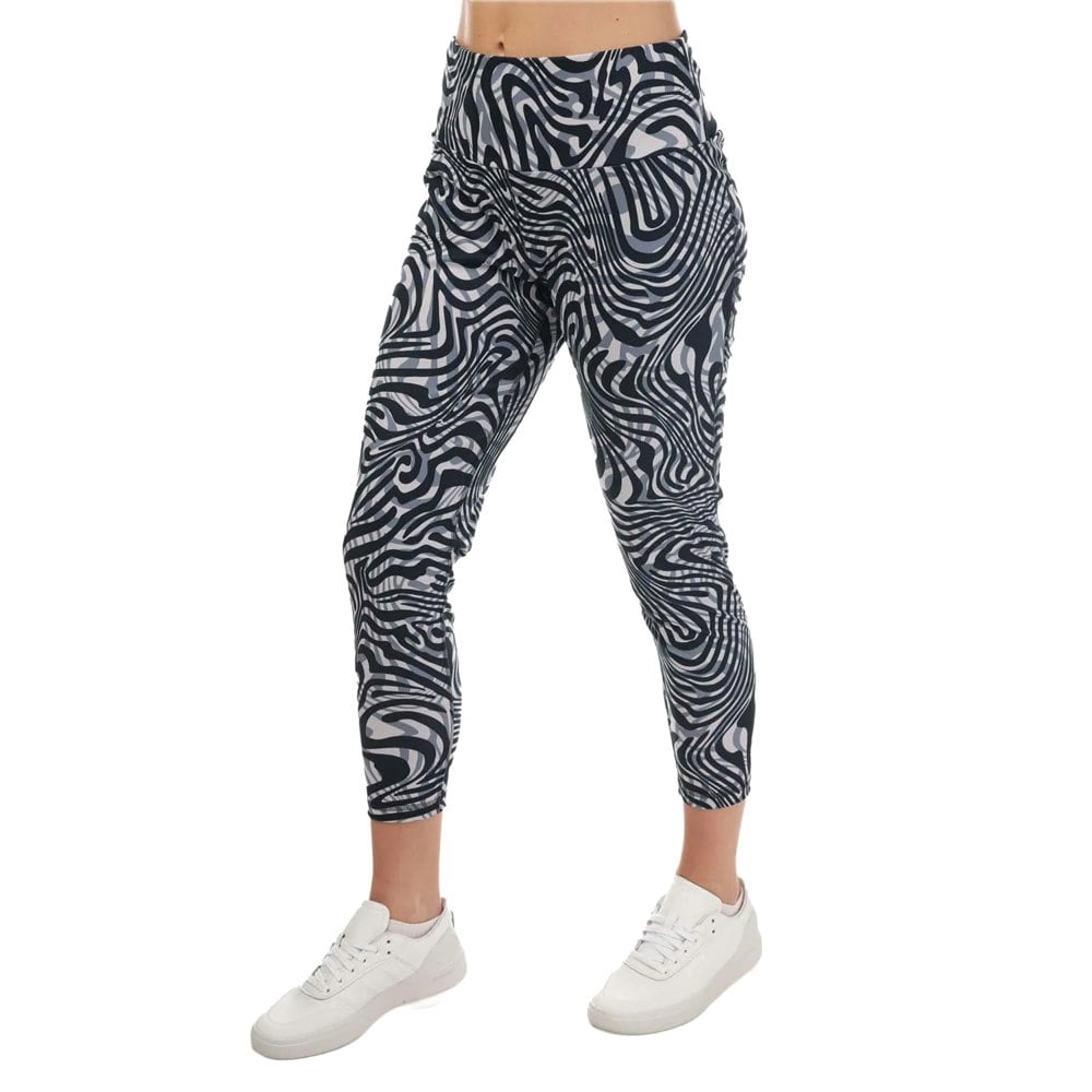 Adidas Womens Essentials Swirl Yoga 7/8 Leggings - Inkwell