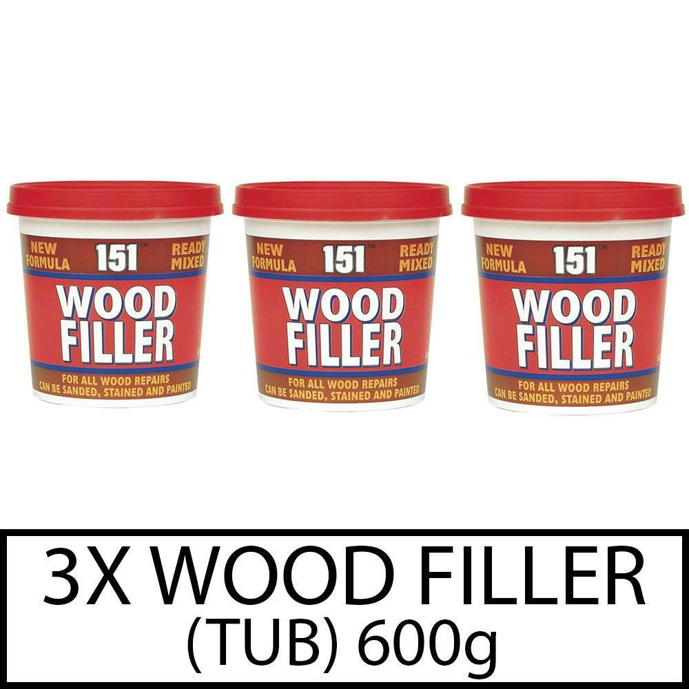 151 3X Wood Filler Ready Mixed Tub 600G