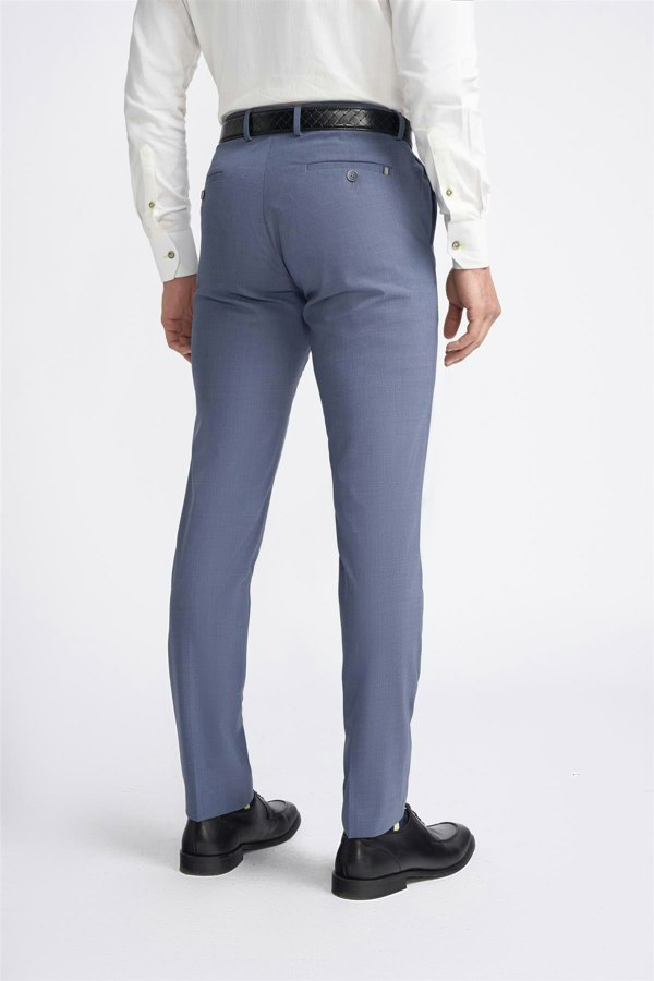 House of Cvani Victorious Dove Trouser - Light Blue Back