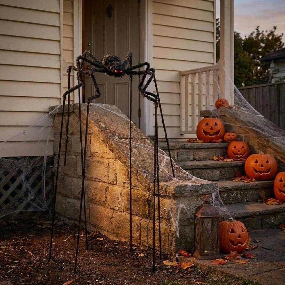 Garden Greatness Tall Standing Animated Spider Prop