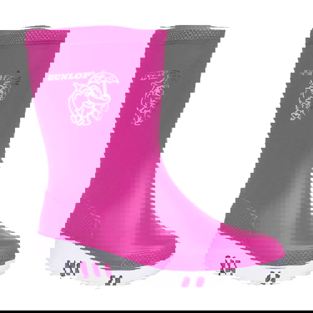 Dunlop Childrens/Kids Mini Wellies - Pink