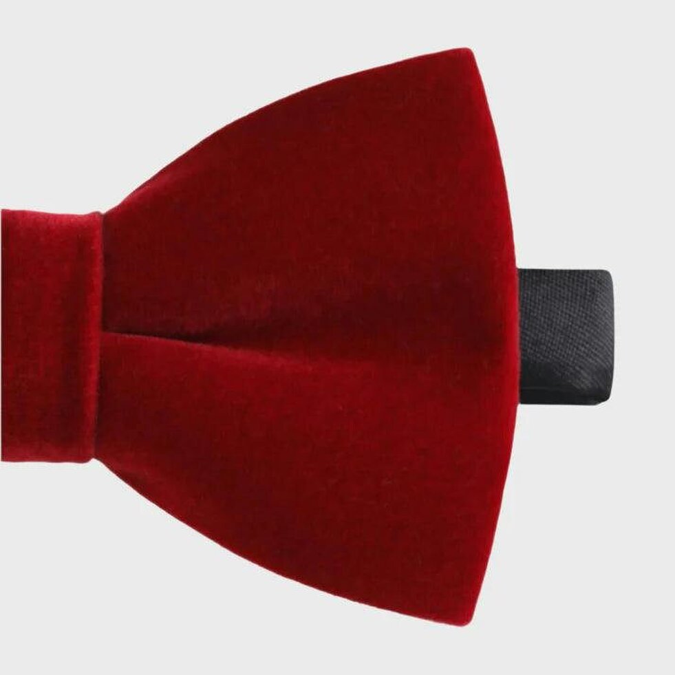 Sophos Dusk Velvet Bow Tie - Wine