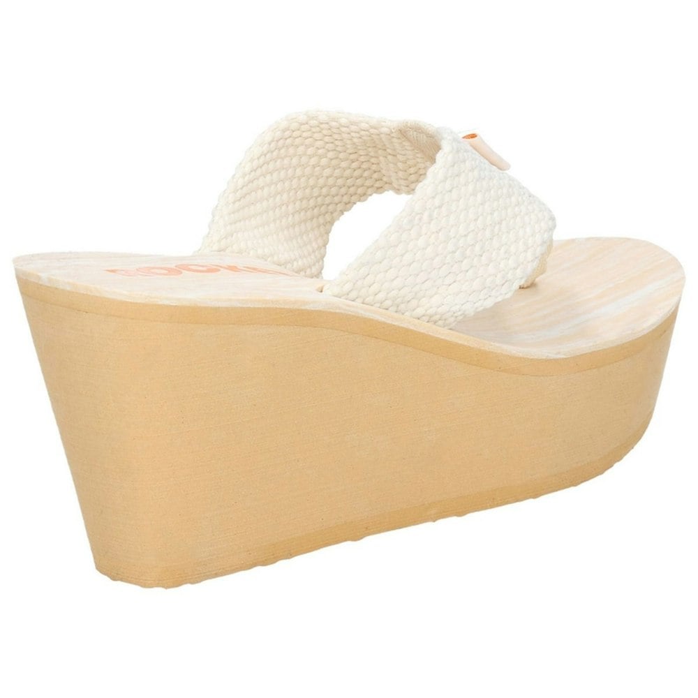 Rocket Dog Womens/Ladies Diver Webbing Slip On Wedge Sandals - Cream