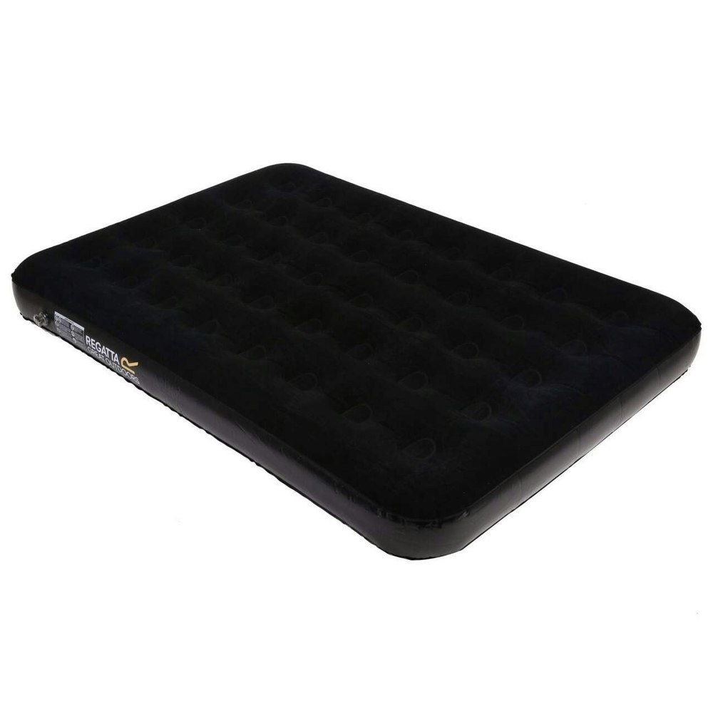 Flock Finish Double Airbed Black Regatta