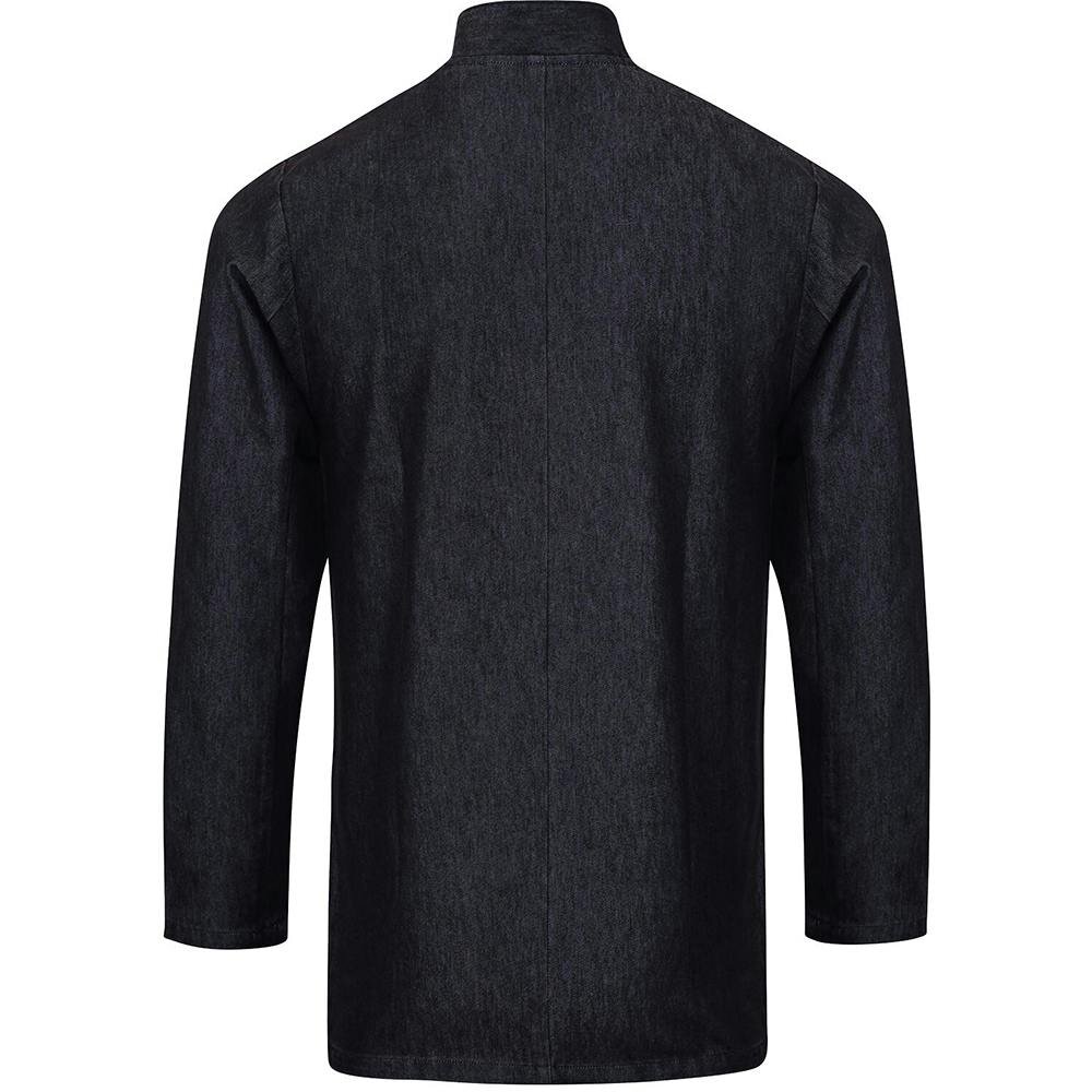 Premier Unisex Denim Chefs Jacket - Black Denim