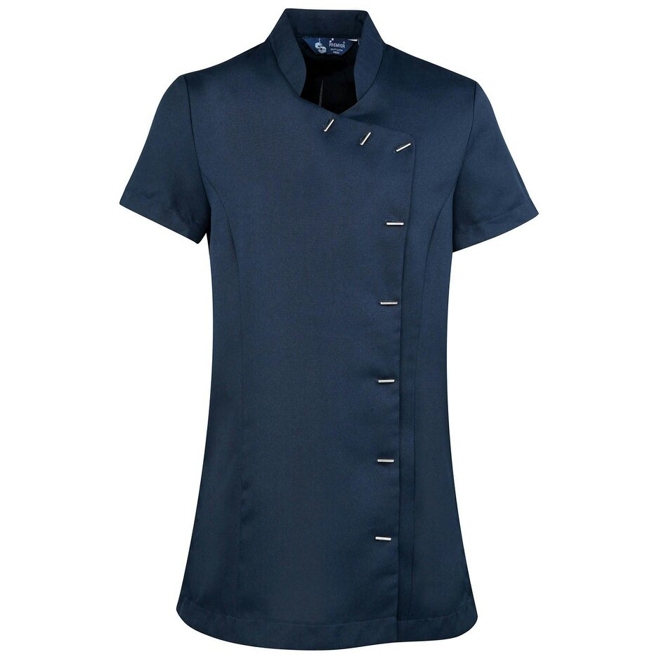 Premier Womens/Ladies Orchid Short-Sleeved Tunic - Navy - Navy - 100% Polyester