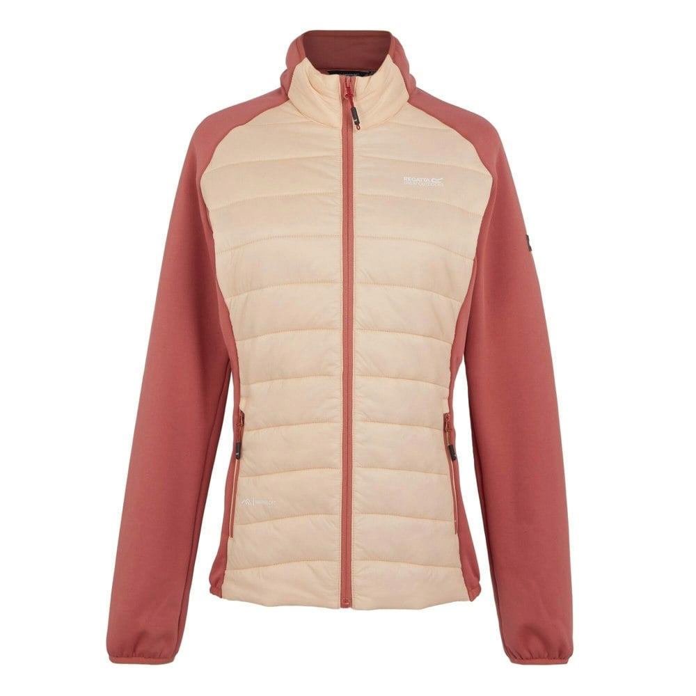 Regatta Women's Clumber V Hybrid Jacket - Peach Parfait/Mineral Red