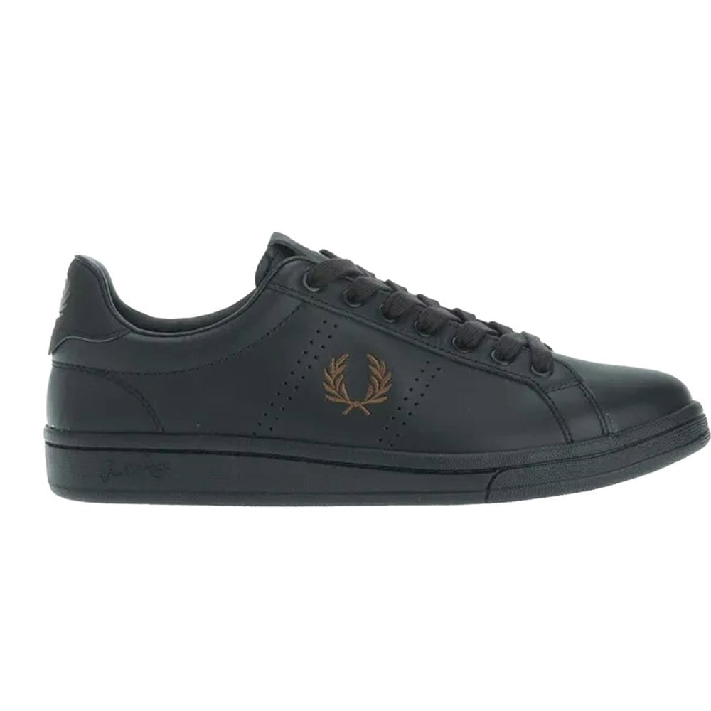 Fred Perry Unisex Adult B721 Leather Trainers - Black