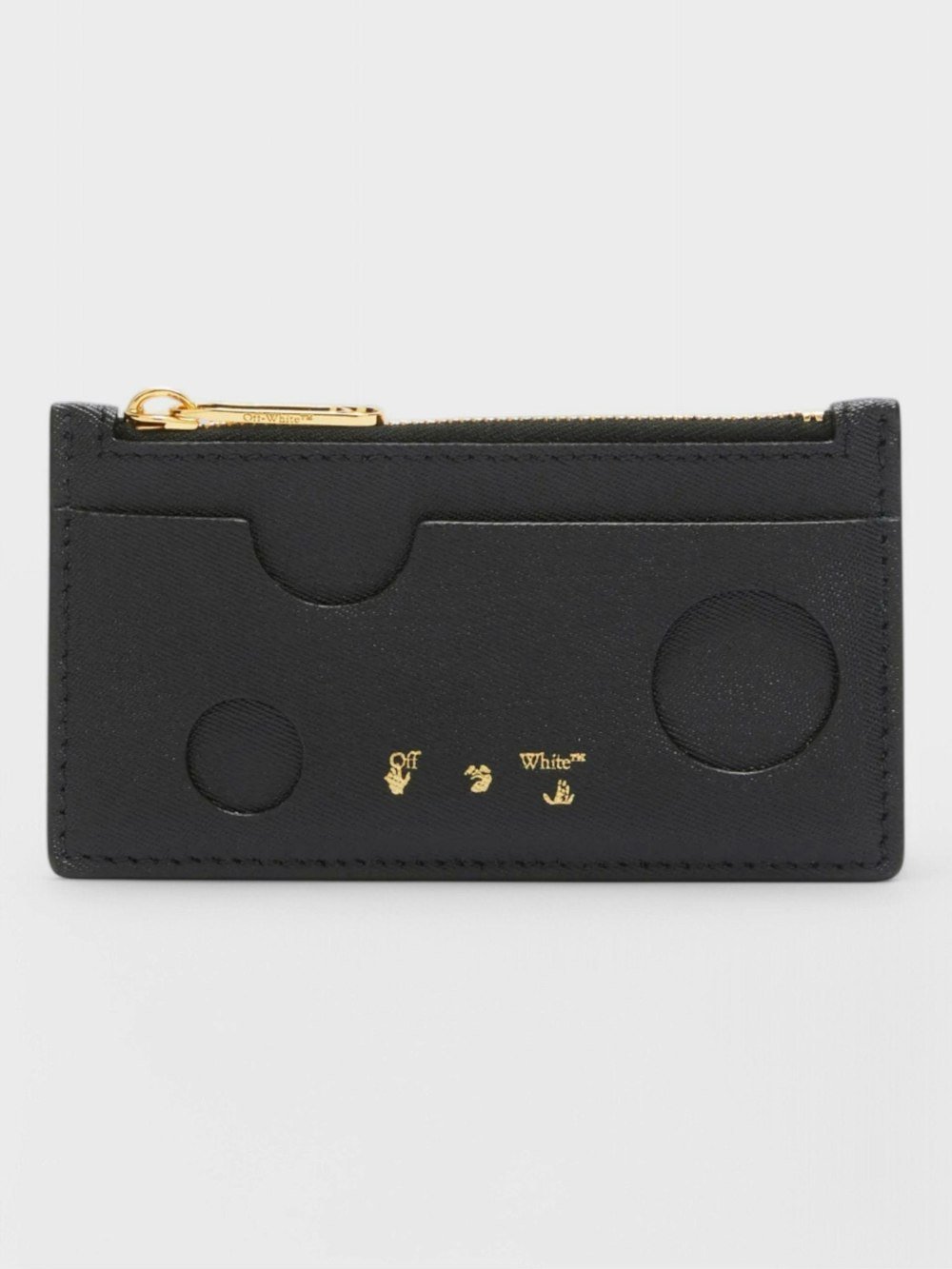 Off - White Burrow Zipped Coin Purse - Supplied FashionOff - White