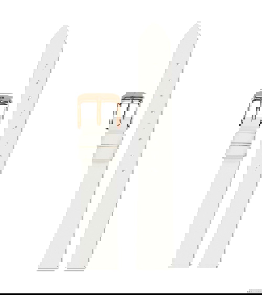 Votch Off white with brushed rose gold buckle | 18mm
