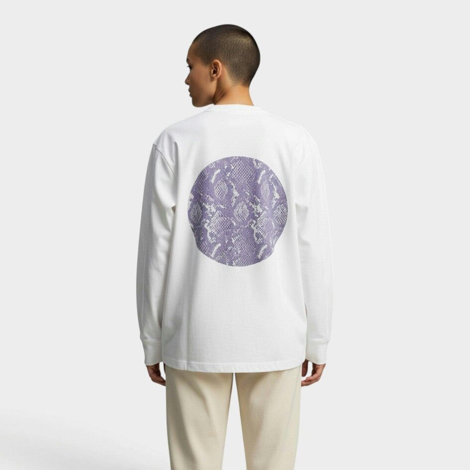 Stella McCartney Adidas Oversized Graphic Long Sleeve Tee White