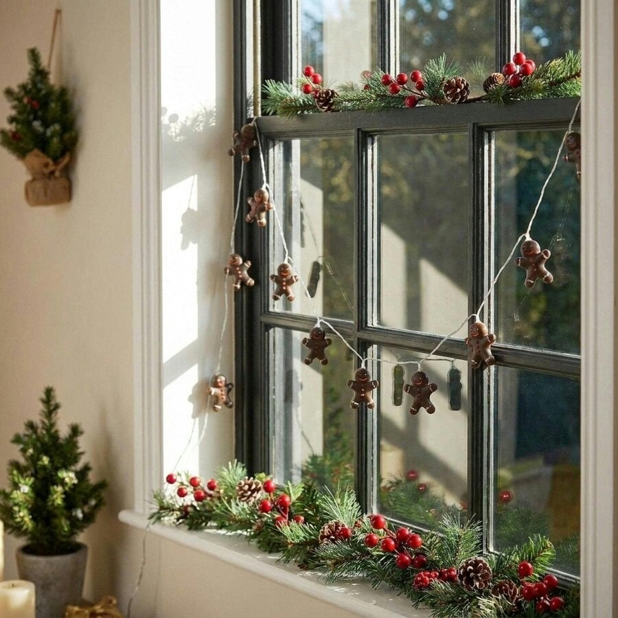 Garden Greatness Festive Gingerbread String Lights