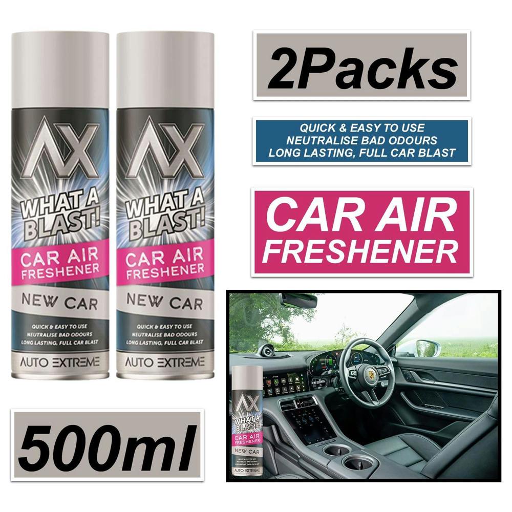 Auto Extreme 2X - What A Blast! New Car Car Air Freshener Spray 500ml