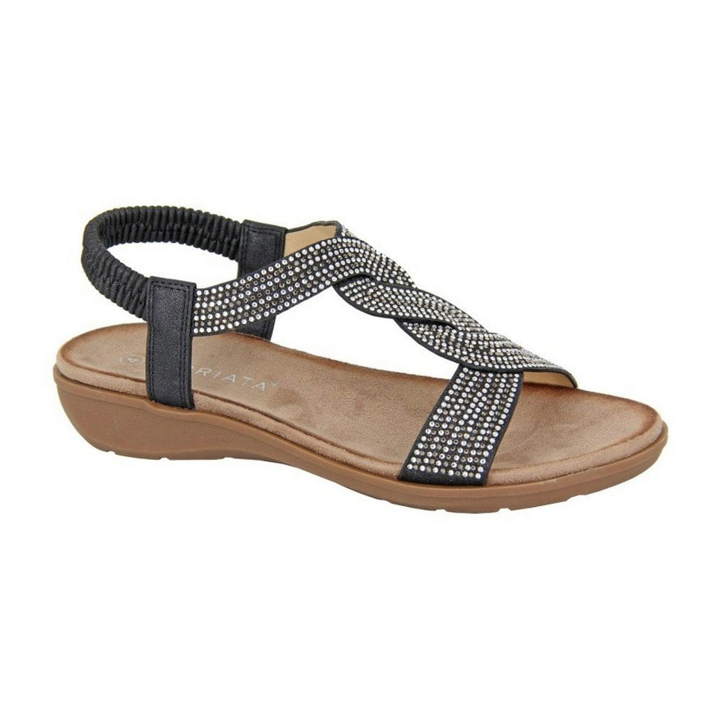 Cipriata Women's Josetta Sparkle Sandals - Black
