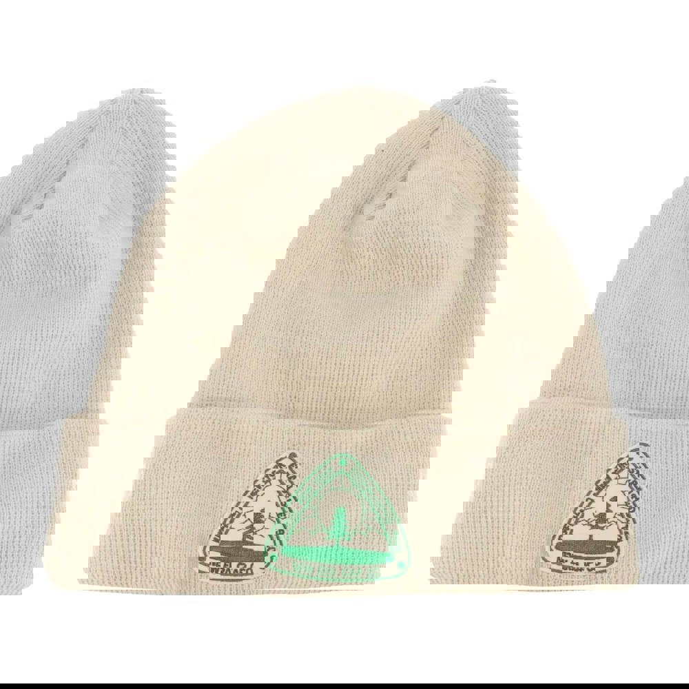 New Era Knitted Turned Up Cuff Beanie - Beige