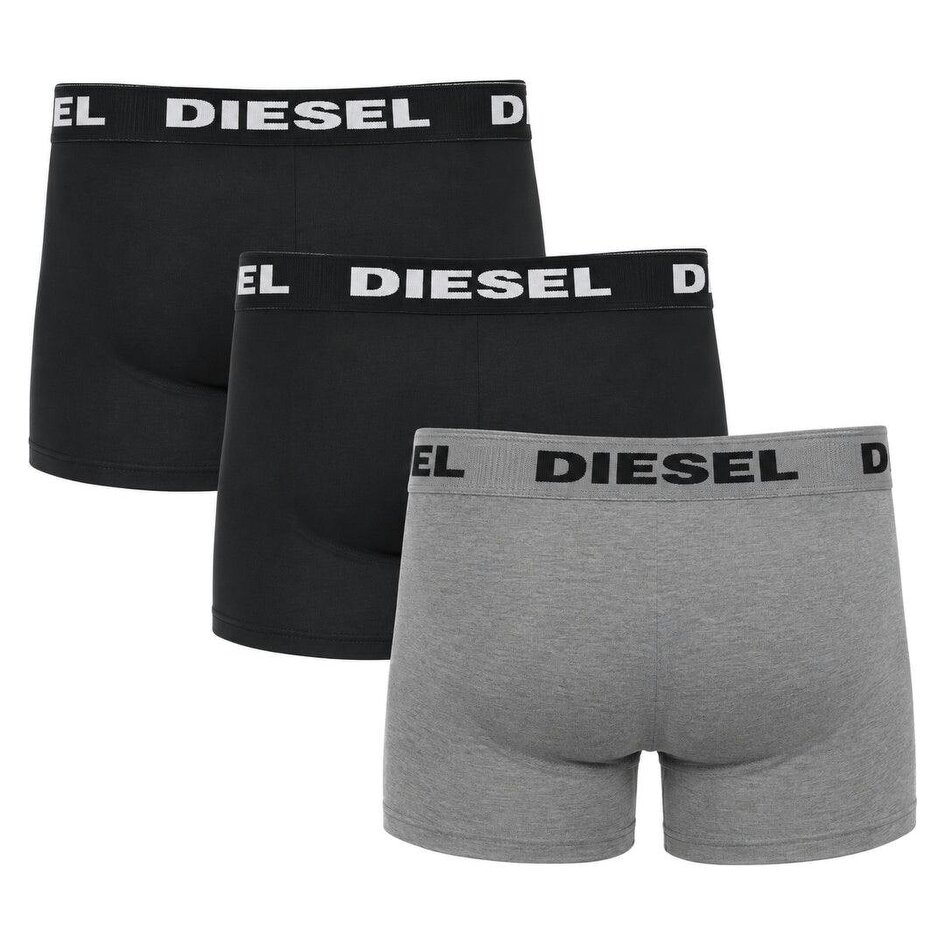 Diesel UMBX-Shawn-Out Boxers Black & Grey Men's 3 Pack Boxer Shorts