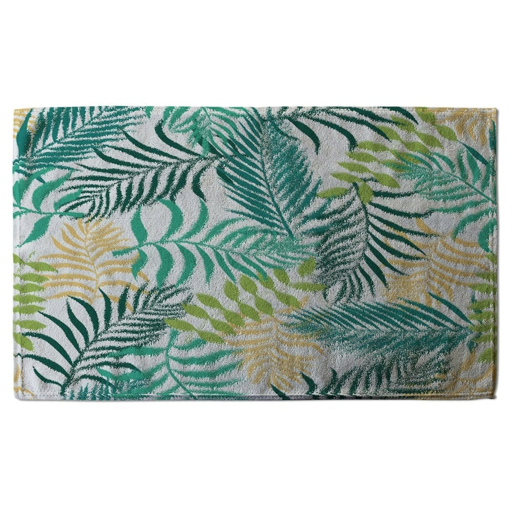 Benjamin Tate Design Tropical palm leaves (Bath Towel)