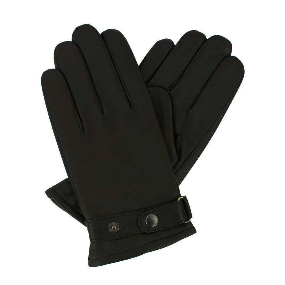 Eastern Counties Leather Mens Anton Strap Gloves - Black