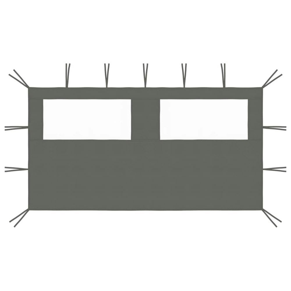 Berkfield Gazebo Sidewall with Windows 4x2 m Anthracite