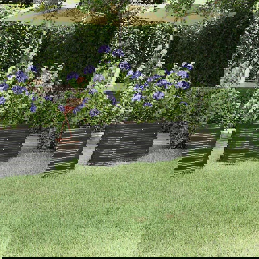Berkfield Garden Raised Bed Powder-coated Steel 114x40x36 cm Anthracite