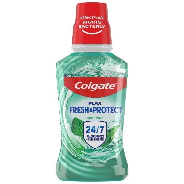 Colgate Plax Fresh & Protect Soft Mint Mouthwash 250ml Pack of 2