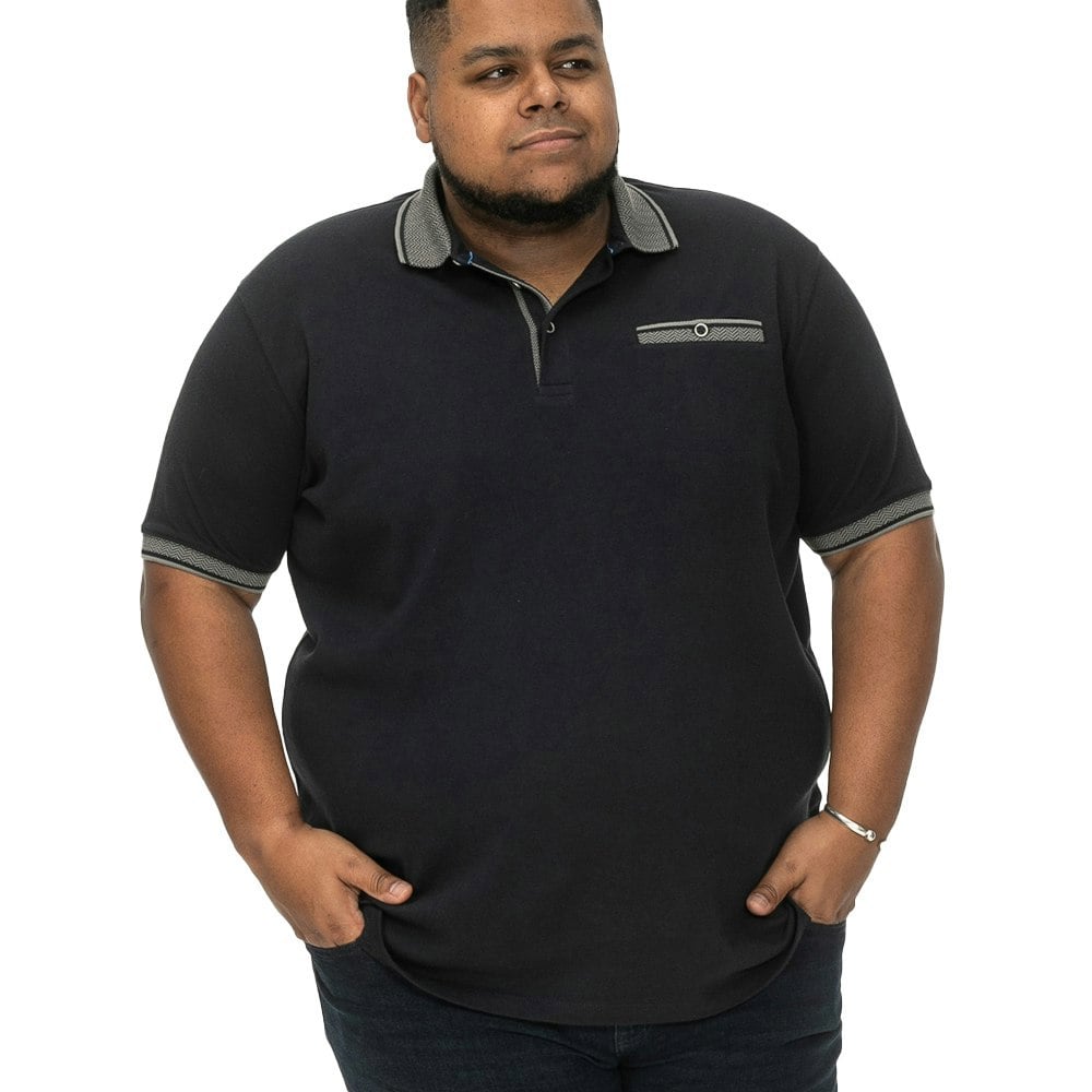 Duke Mens D555 Ilkeston Pique Kingsize Polo Shirt - Navy