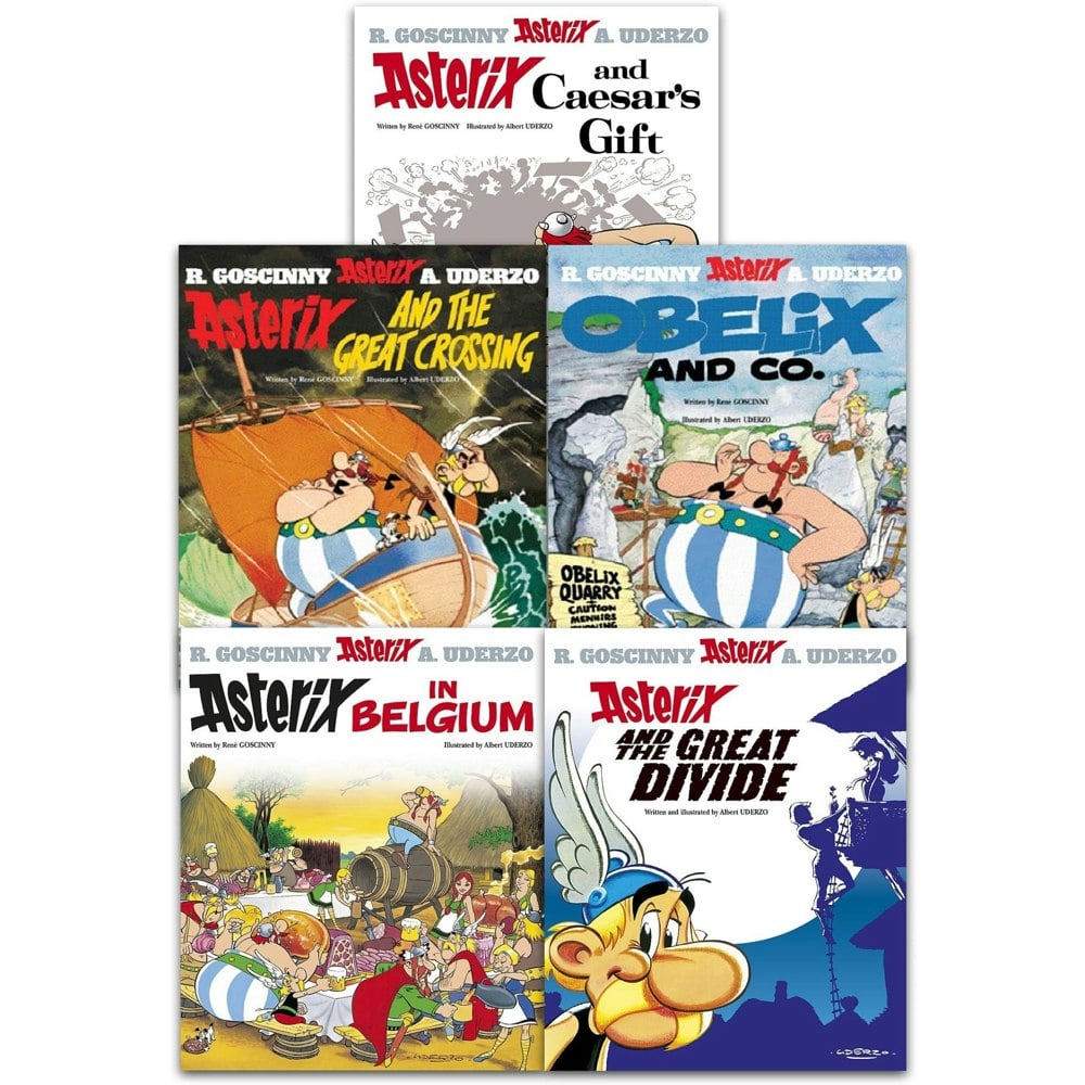 Asterix Series 5 Collection 5 Books Set (Book 21-25)