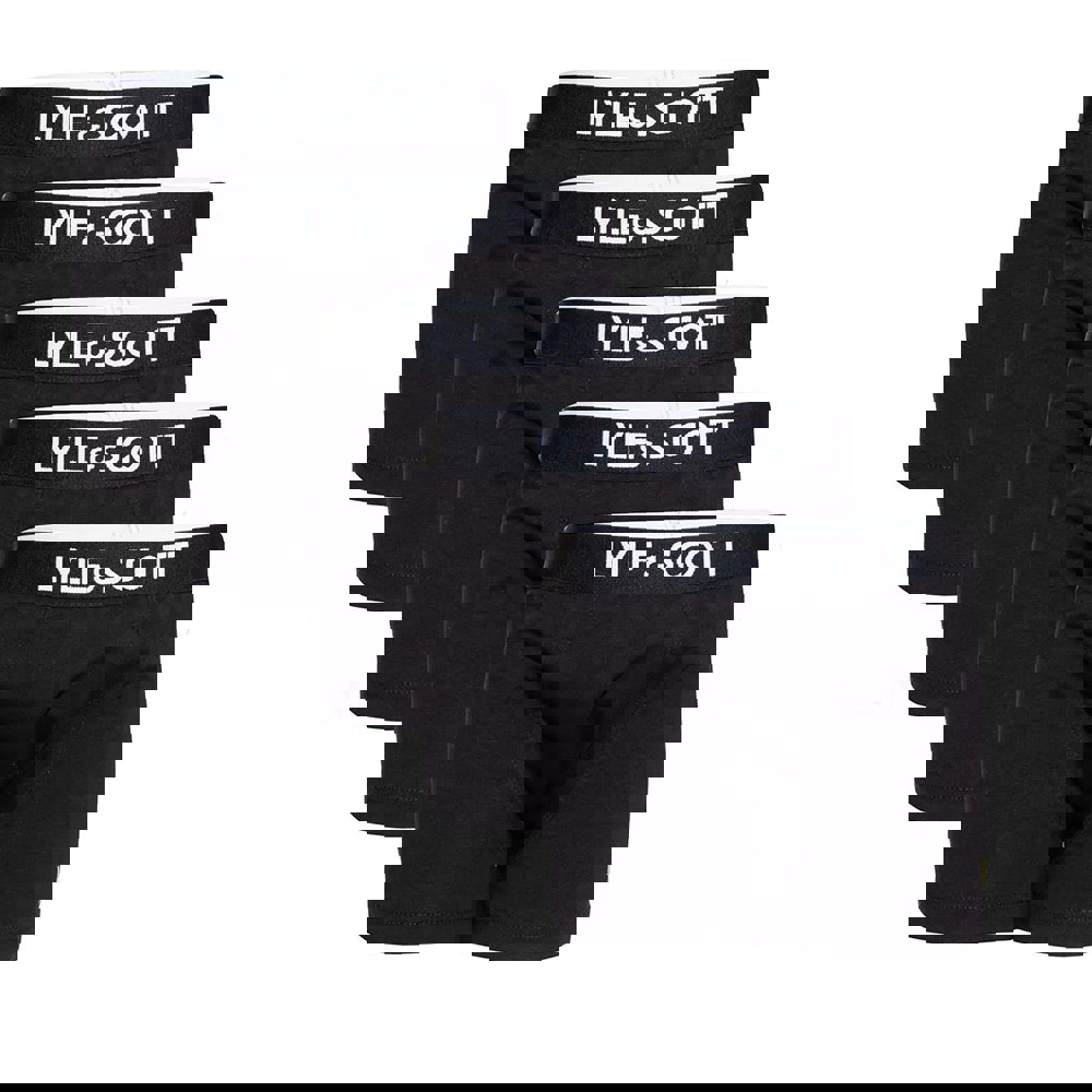 Lyle & Scott Boys Gacy Boxer Shorts (Pack of 5) - Black