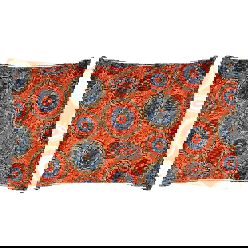 Wylder Akamba Tribal Rectangular Cushion Cover - Tangerine