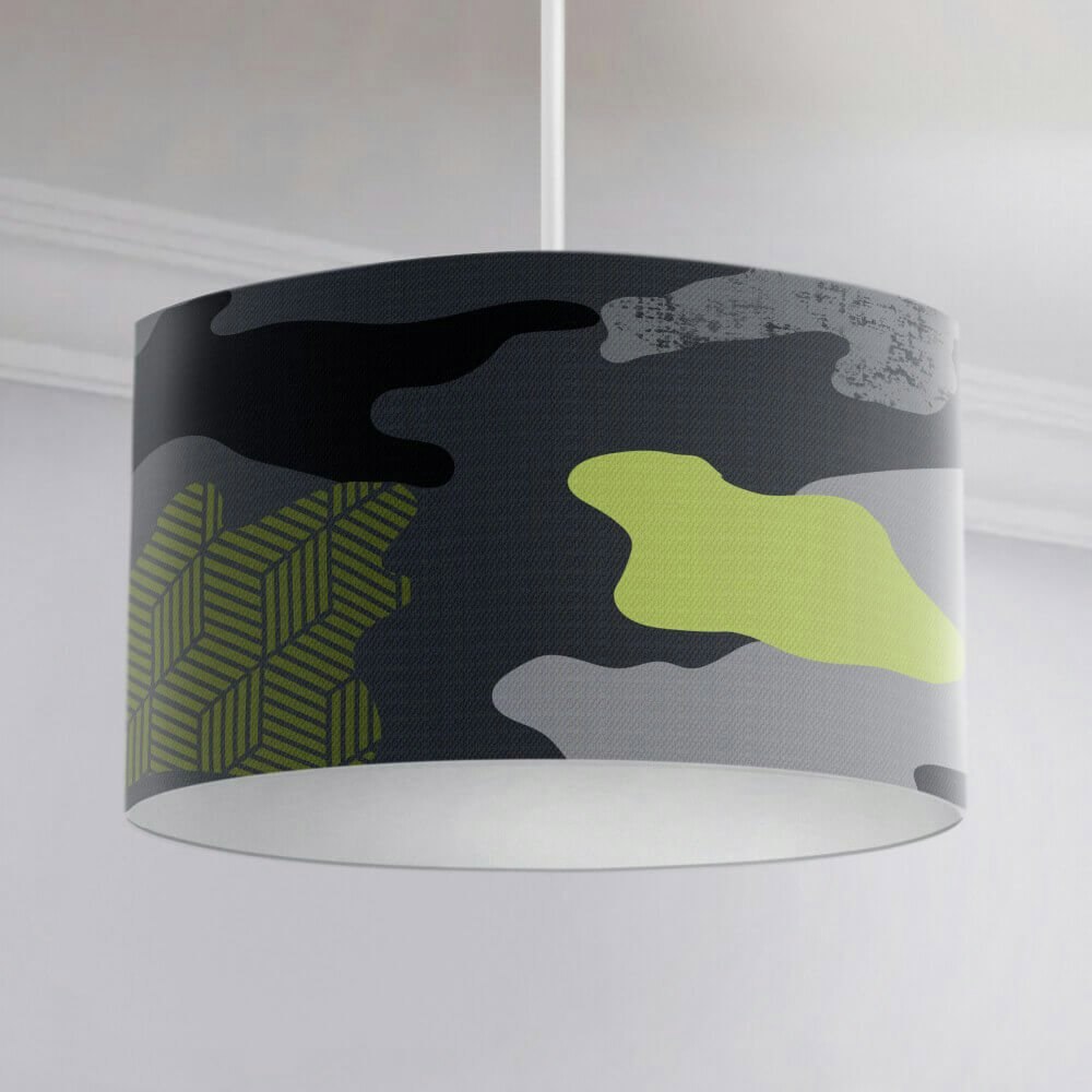 Camo Ceiling Lampshade - Happy Linen Company