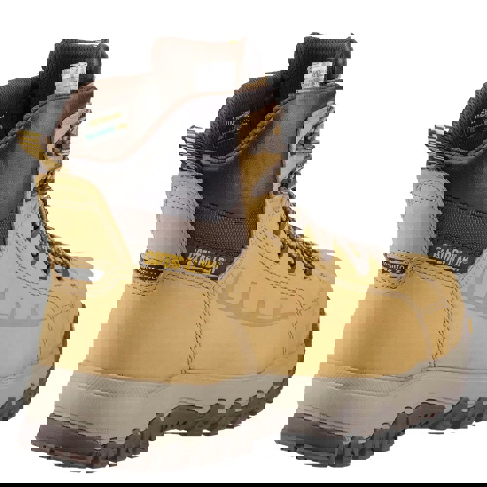 Caterpillar Mens Threshold Rebound Grain Leather Composite Toecap Safety Boots - Honey