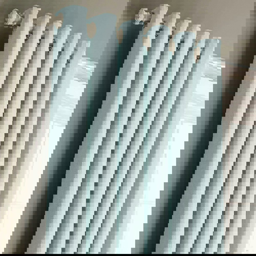 Velosso Panama Ready Made Cotton Eyelet Curtains - 168cm x 228cm