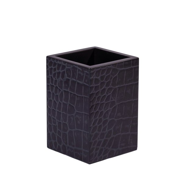 Chelsea Pen Holder - Luxury Croc Noir