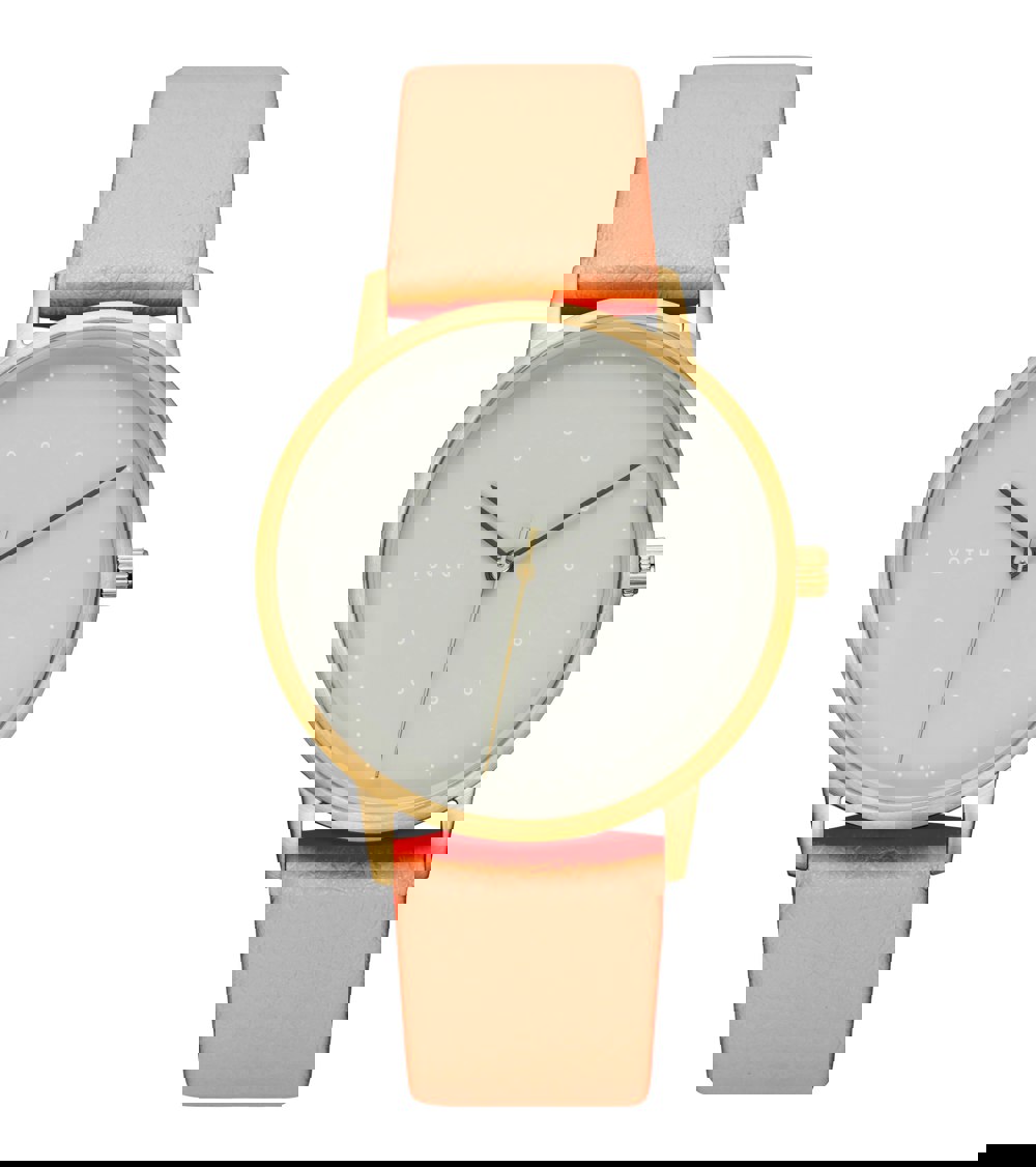 Votch Gold and Coral with Grey Watch | Lyka