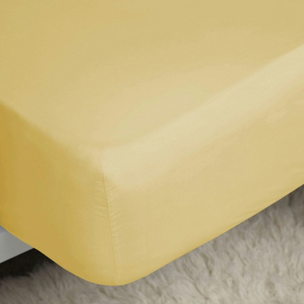 Belledorm Easycare Percale Fitted Sheet - Saffron