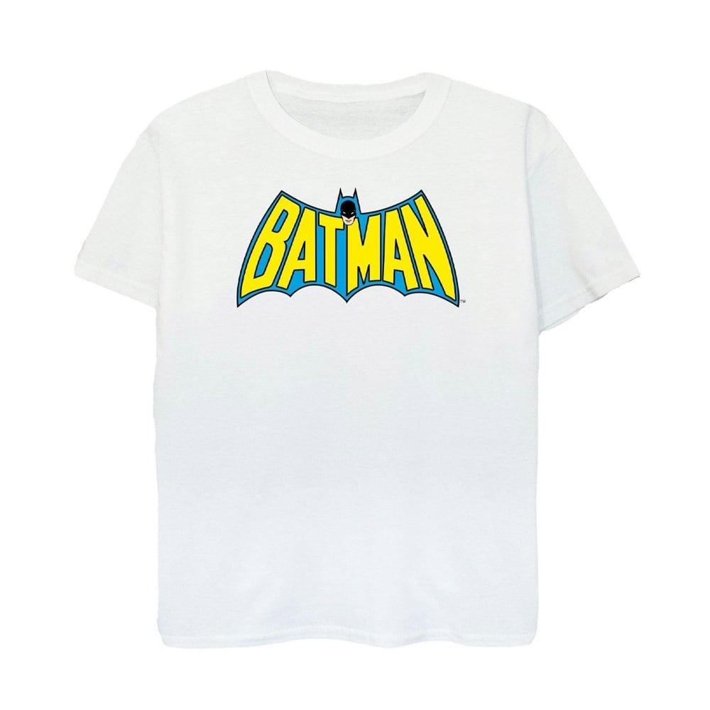 Batman Mens Retro Logo Cotton T-Shirt - White