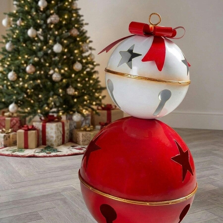 Garden Greatness Striking Two Tier Festive Metal Bells