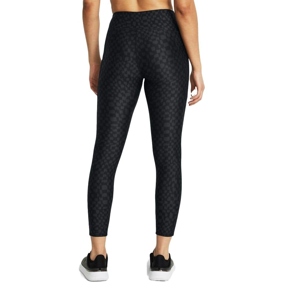 Under Armour Womens HeatGear Printed Ankle Length Leggings - Black