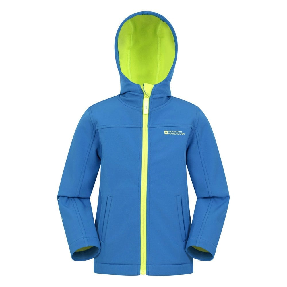 Mountain Warehouse Childrens/Kids Water Resistant Soft Shell Jacket - Cobalt