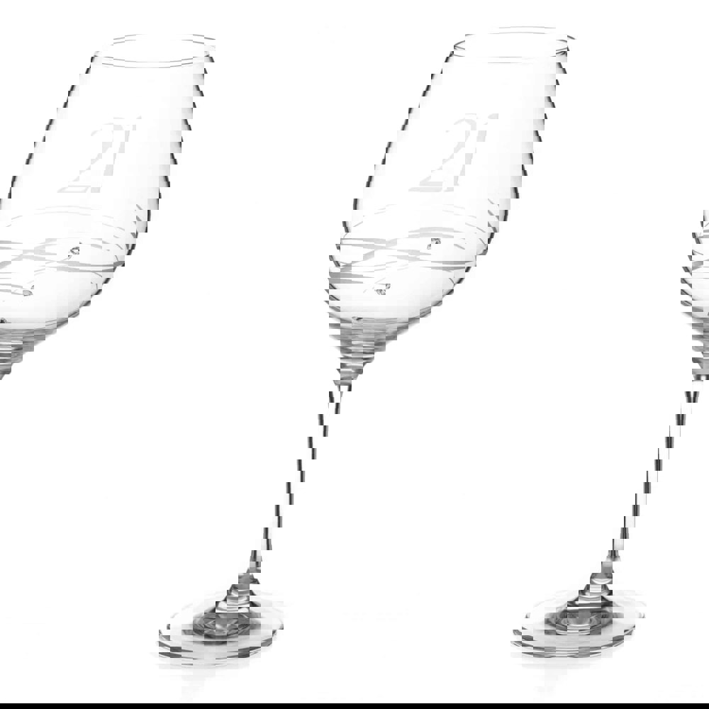 Diamante 21st Birthday Spiral Gin Glass Adorned with Crystals by Swarovski®