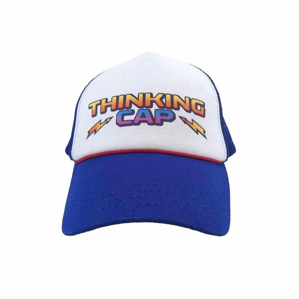 Stranger Things Thinking Baseball Cap - White/Blue