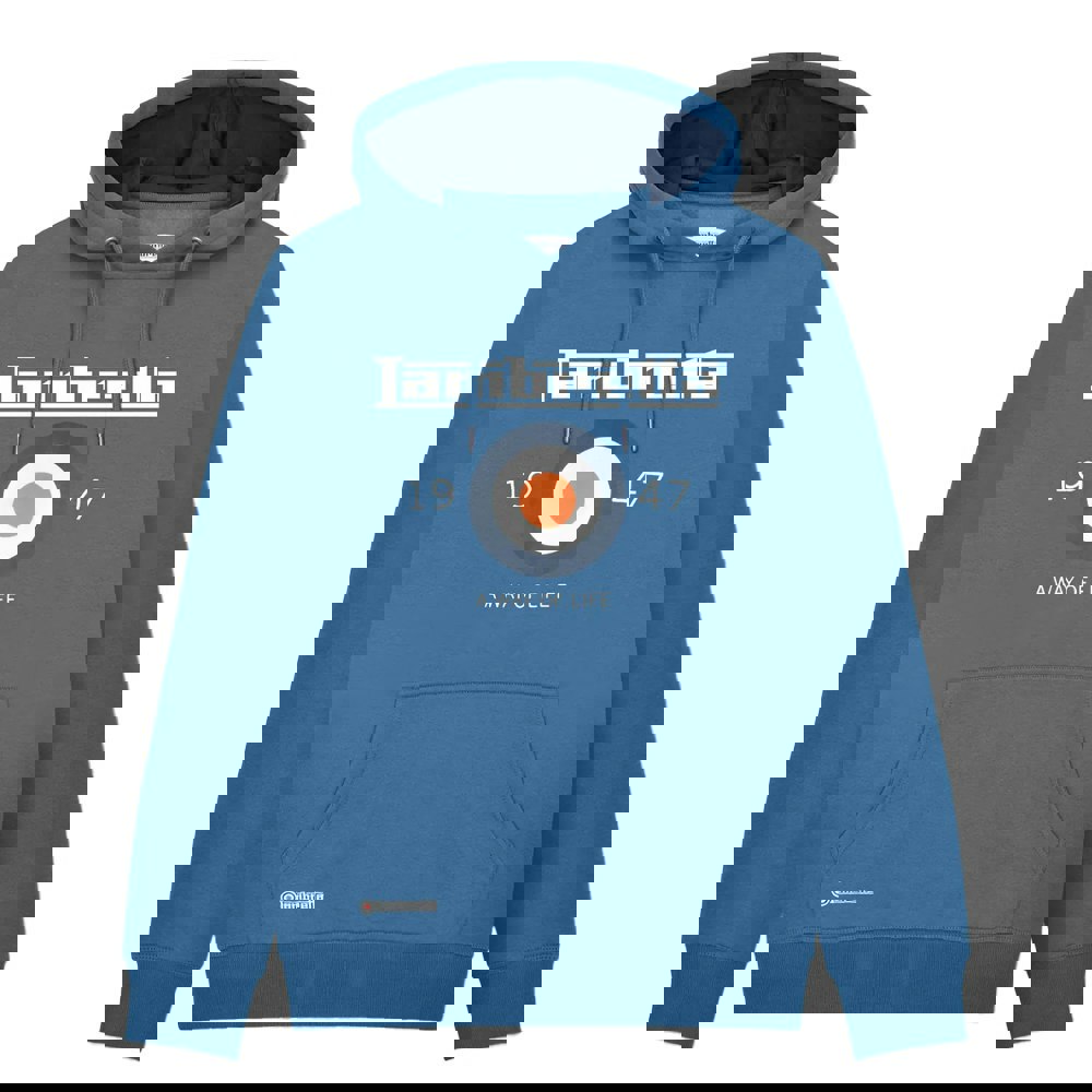 Lambretta Mens AW24 Target Hoodie - Dark Blue